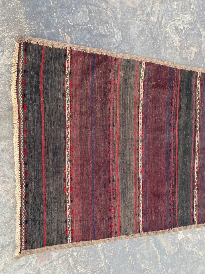 2x9 Any room décor runner kilim, tribal, antique exquisite handmade runner.. - Image 3 of 4