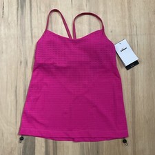 Nike Swim Womens Essential Layered Pink Tankini Size Small NESSB219-672 NEW