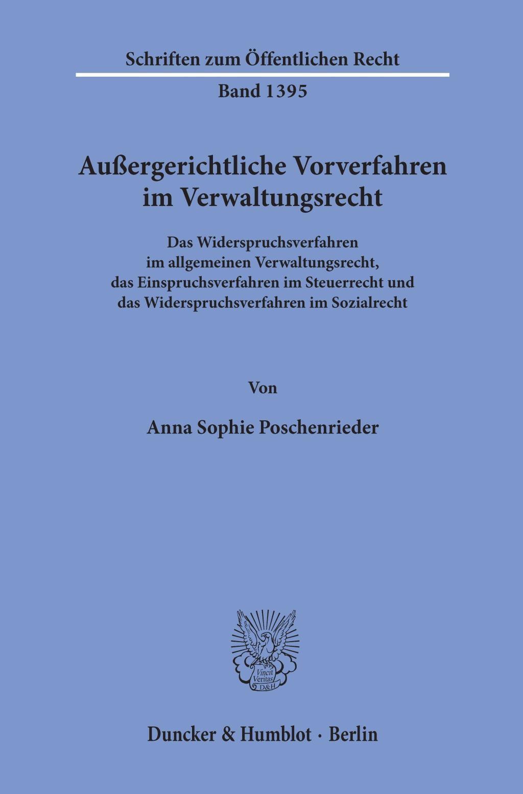 Thumbnail - Außergerichtliche Vorverfahren Verwaltungsrecht. | Anna Sophie