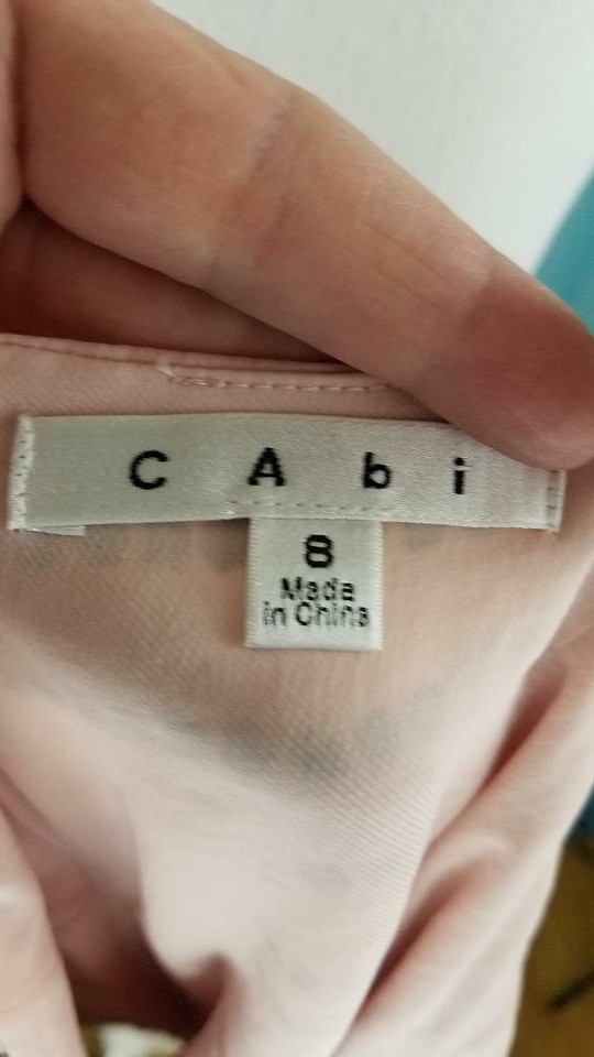 CAbi Sophia Cami with Surplice Body & Peplum Adjustable Straps Size 8