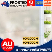 90cmX5m Sand Blast Clear Frosted Frosting Window Glass Removable Privacy Film