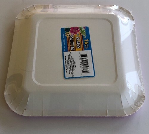 Flamingo Paper Dinner Plate Summer Graduation Birthday Party Wedding Tiki 14/pk - Picture 11 of 12