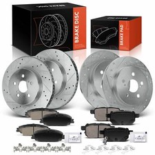 Drilled Brake Rotor Ceramic Brake Pad For Toyota Corolla Prius Prime 2020-2022