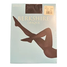 Berkshire Opaque Control Top Matte Navy Tights Size 1-2 Womens Nylons