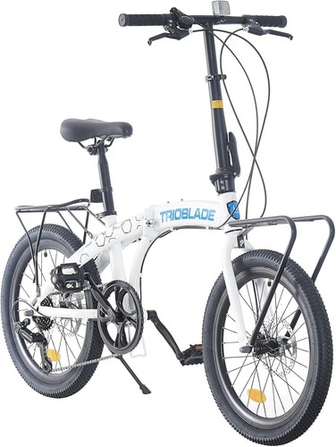 20" Folding Bike Adult 7-Speed Lightweight Disc Brake Urban Commute