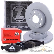 ZIMMERMANN BREMSSCHEIBEN + BELÄGE VORNE FÜR OPEL ASTRA F 1.4 1.6 1.7 BJ 91-99