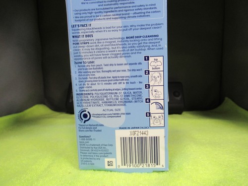Bioré Original Blackhead Remover Strips, Deep Cleansing Nose Strips, LOT OF 4 - Picture 2 of 3