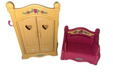 Fisher Price Toys Briarberry Bears Collection Wardrobe Bed 1998