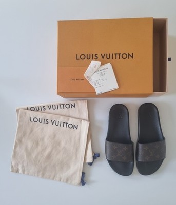 LV Waterfront mules, Monogram, Herren, Gr. 42 / 080,  Full Set 