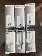 3-pack Sylvania Dulux D/E 26 Watt Compact Fluorescent Bulb CF26DD/E/830/ECO