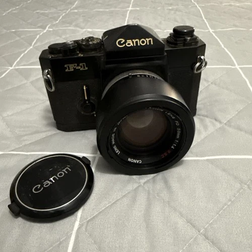 Canon F-1 Early SLR Camera body FD 50mm 