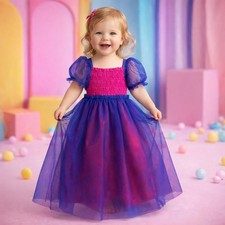 Toddler Girl s Princess Tulle Dress Up Pink Purple Birthday Party Fancy 2T