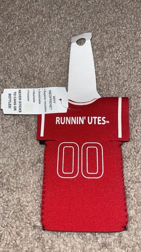 University Of Utah Runnin’ Utes #00 Bottle Jersey Koozie Cooler - Bild 2 von 2