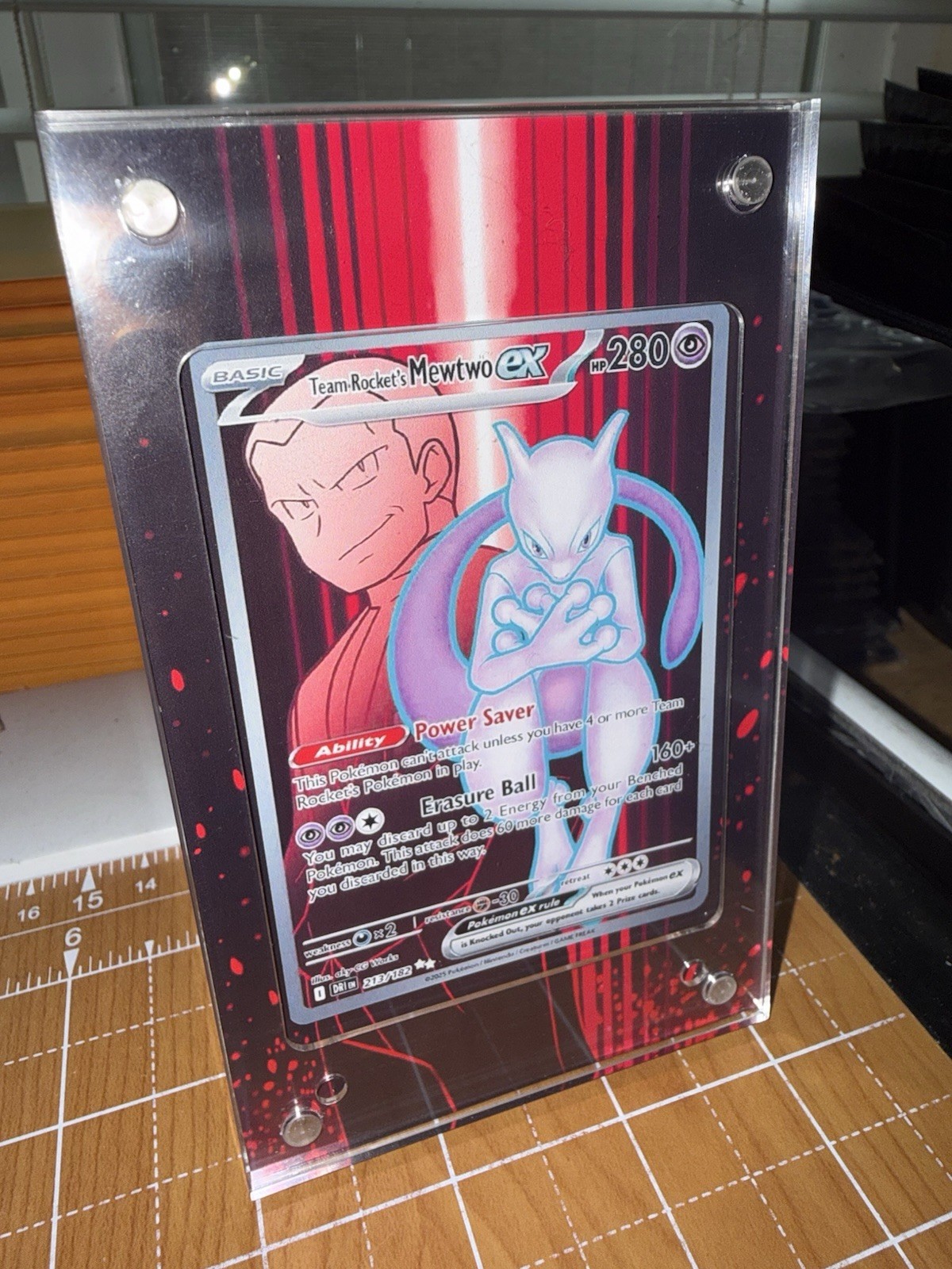 Team Rocket's Mewtwo - 213/182 Destined Rivals - Magnetic 🧲 Extended Art Case