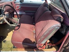 Chevy El Camino Bench Seat Front Maroon Cloth Manual Folding Sliding