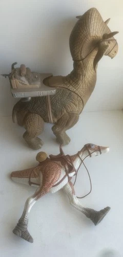 Star Wars FIGURE LOT Beast Ronto Jawa Action Figure + Kaadu POTF 1999 Kenner!