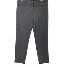 Talbots Petite Dalton Dress Pants Womens Size 12P Gray Ankle Career Trouser