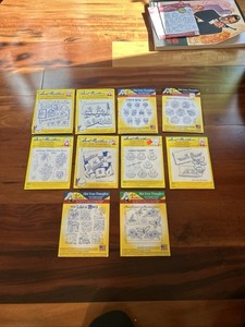 Aunt Martha’s Hot Iron Transfers Lot Of 10 vintage florals trees, herbs pansy