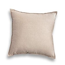 26"x26" Decorative Cotton Linen Couch Throw 26" x 26" Pack of 1 Light Linen