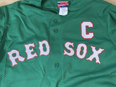 RED SOX レッドソックス VARITEK 33 MLBユニフォーム Youth #33 Jason Varitek Boston Red Sox Green Limited 2025