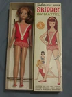 Vintage SKIPPER Doll REDHEAD #950 (1964) Straight Legs Orig BOX Swimsuit VG/EXC