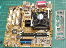 Asus P4S800-MX ATX motherboard with Intel Celeron 2.4GHz CPU and 512Mb Ram