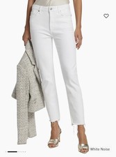 Paige Cindy High-Rise Stretch Straight-Leg Jeans Size 29