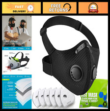 Comfortable Reusable Dust Mask with L-shaped Head Strap - Safety Respirator for