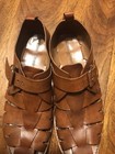 russell bromley Brown Woven Leather Fisherman Shoes/ Sandals Size US 12- EU46 — photo 8