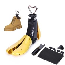 Shoe Boot Stretcher, Adjustable Width Length for Men Women 1pcs Yellow