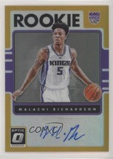 2016 Donruss Optic Rookie Signatures Gold Prizm 8/10 Malachi Richardson Auto 2ct