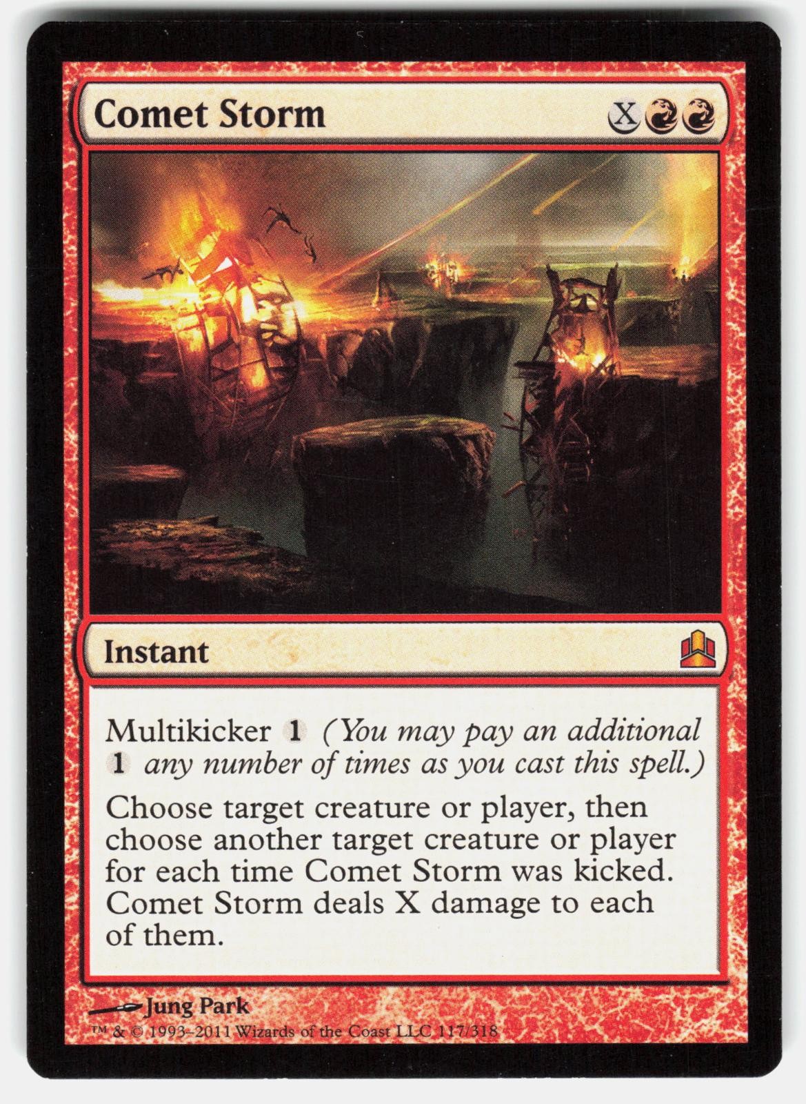 Magic: The Gathering Lightly Played Comet Storm ~CEG~ ( Mythic # 117 CMD )