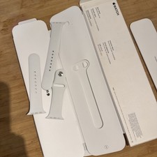 Bracelet Apple Sport pour grande Apple Watch ou silicone ultra blanc