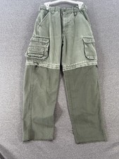 Boy Scouts of America Convertible Cargo Pants Youth Large Green Zip Off Shorts