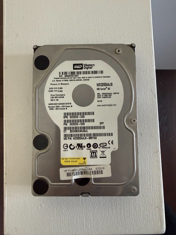 Western Digital Caviar SE (WD3200AAJS) 320GB, Internal Hard Drive, (USED)