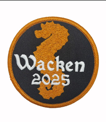 FABULOUS AND RARE WACKEN 2025 EMBROIDERED IRON-ON PATCH...