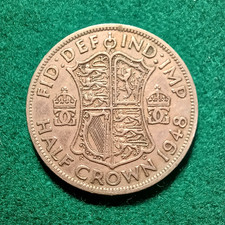 GEORGE VI  HALF-CROWN  COIN  1948