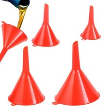 4 Plastic Funnel Set Auto Home Kitchen Garden Engine Oil Water Tool 2" 3" 4" 5"