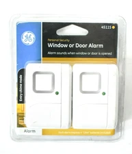 GE 45115 Personal Security Window or Door Alarm - Almond Colored New