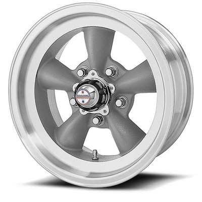 14x6 American Racing VN105 Torq Thrust D 5x4.75/5x120.65 -2 Gunmetal Machine Lip