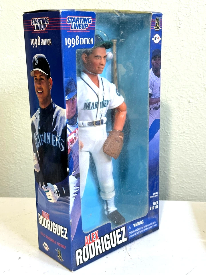1998 KENNER STARTING LINEUP ALEX RODRIGUEZ 12" SPORTS ACTION FIGURE WITH BAT - Image 2 of 4