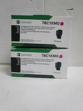 LEXMARK 78C1XM0 MAGENTA Unison CS/CX 420 High Yield Toner Cartridge NEW LOT OF 2