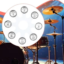 Metal Hi Hat Tambourine Handheld Percussion Drum Tambourine Easy to Install