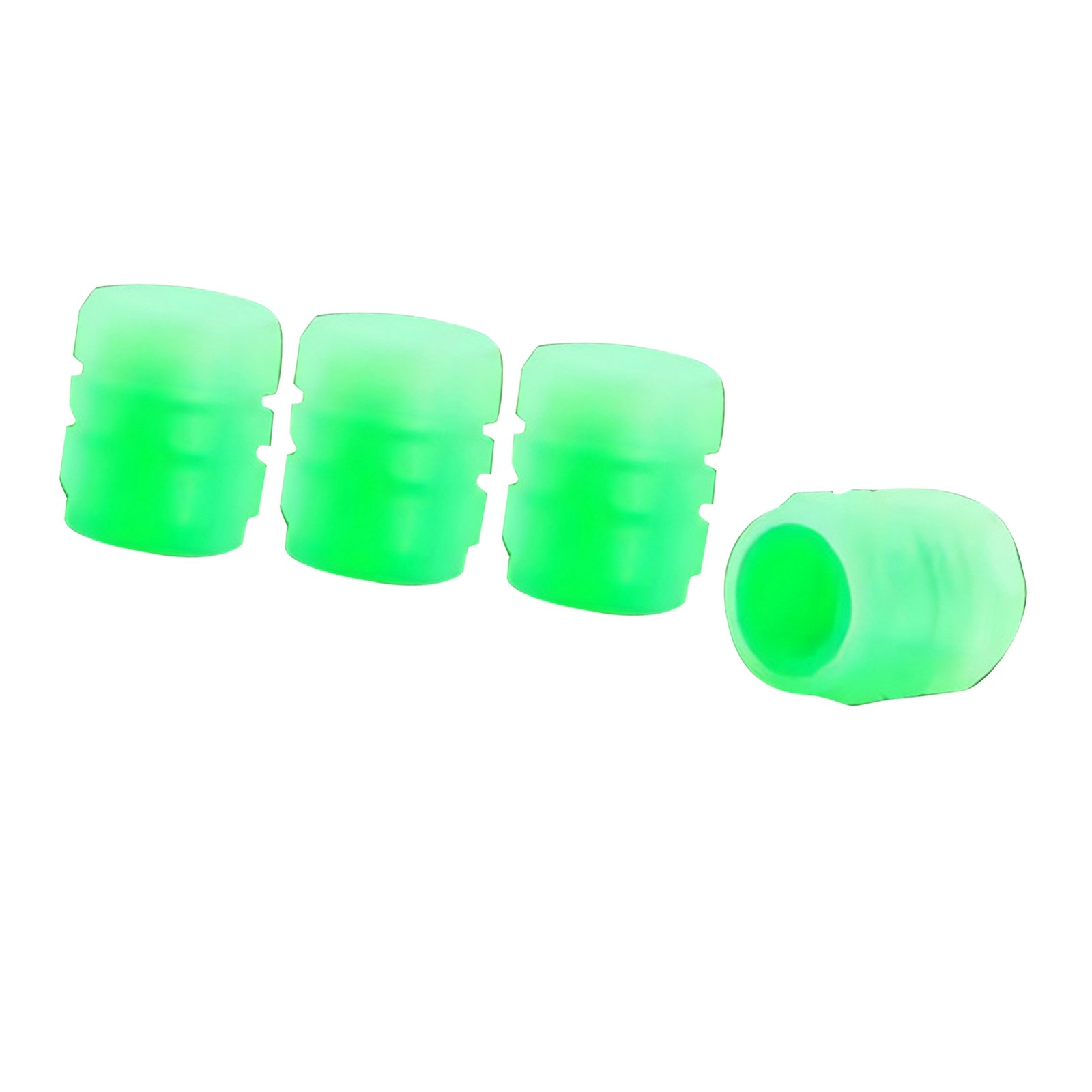 Green Luminous Tire Valve Cover Fluorescent Night Glowing Air Nozzle Tyre Valve