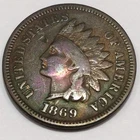 1869 Indian Head Penny Beautiful Coin Rare Date