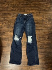 HOLLISTER blue Curvy Ultra High Rise DAD Jeans 25x31 1R