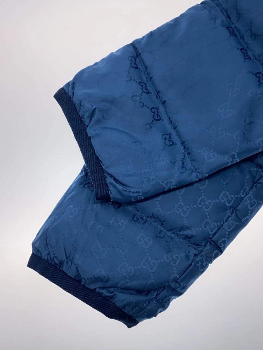 Piumino Gucci 46 nylon blu modello all over 406331 Z4218 autentico #ED ZGA