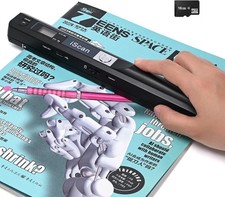 Portable Scanner for Photo A4 Document, Handheld Mobile Scanner with 16GB Mem...