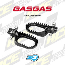 S3 PUNK Enduro Footpegs GASGAS 250-501 EC ECF 2021-2023 BLACK (LOW AND BACK)