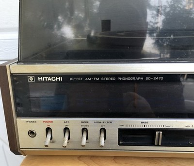 HITACHI　レコードラック　AVラック　ローボード　70年代　昭和レトロ Hitachi SD-2470 Auto Turntable Record Player 65 Watts 1973 Vintage
